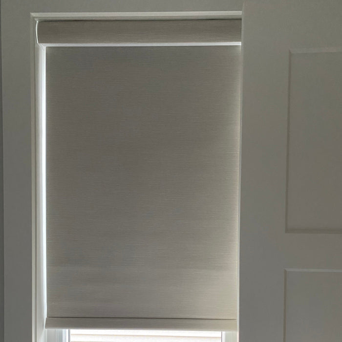 100% Blackout Roller Shades / Blinds – Jacquard Textured Fabric | MIFU Decor