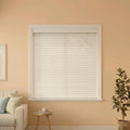 2" Classic Cordless Faux Wood Blinds - White