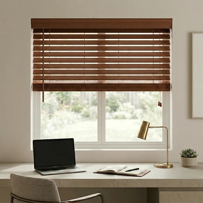 2" Premier Cordless Faux Wood Blinds