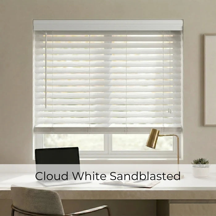 2" Premier Cordless Faux Wood Blinds