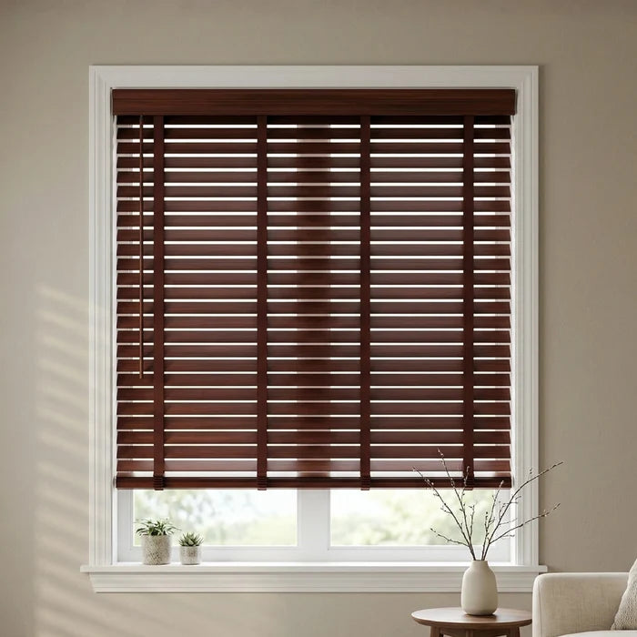 2" Signature Cordless Faux Wood Blinds - Woodtone