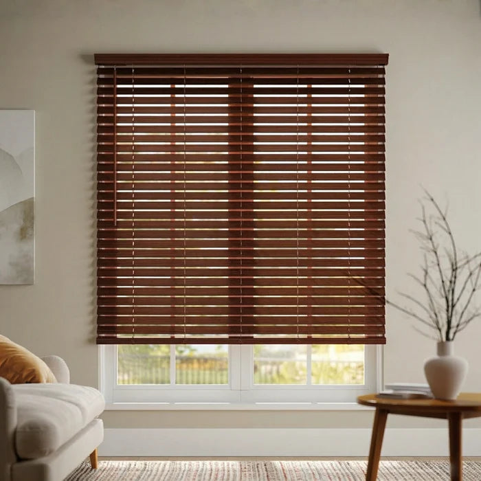 2" Signature Cordless Faux Wood Blinds - Woodtone