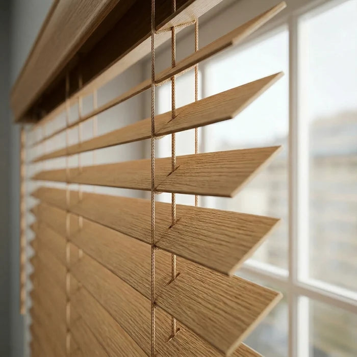 2" Signature Cordless Faux Wood Blinds - Woodtone