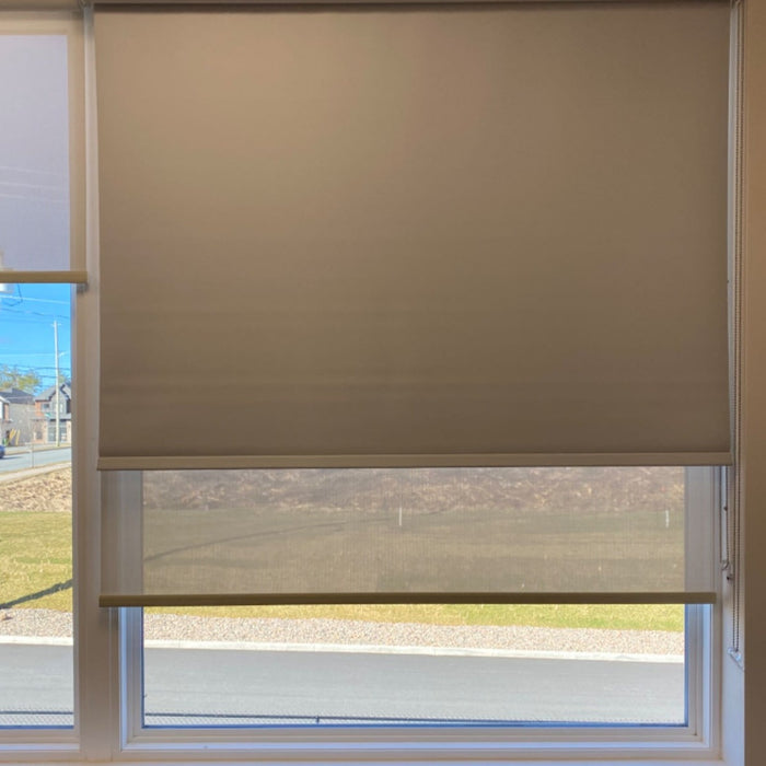 Absolute Blackout Roller Shades / Blinds – Fire Retardant Sunscreen Fabric | MIFU Decor