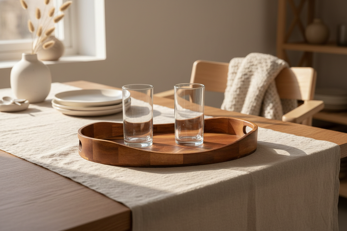 BRICARD PORCELAIN Acacia Dienblad Ovaal | 42,7 x 33 CM