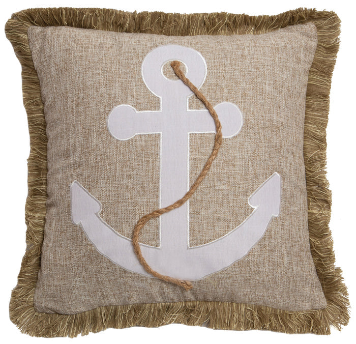 Anchor Rope Throw Pillow