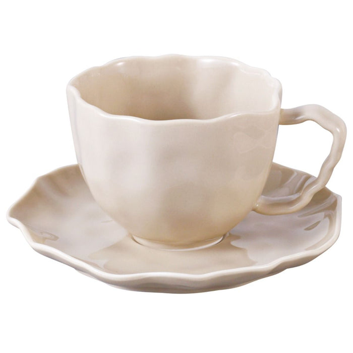 BRICARD PORCELAIN Angles Espresso set 12 delig | 6 Persoons Taupe