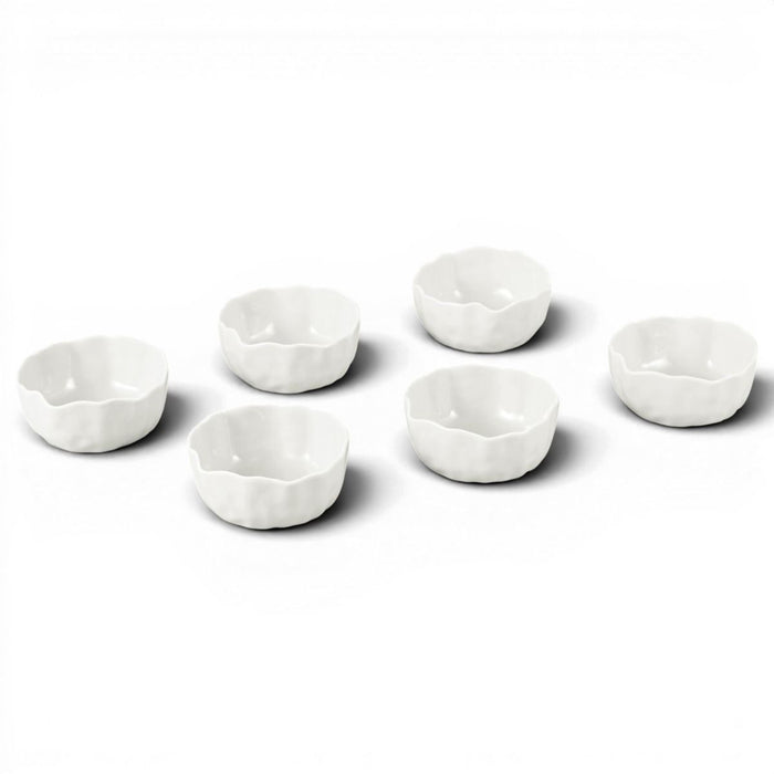 LimanOnline.com - Liman Home Decor Angles Saus- / Snack Kommenset 8,7 cm | 6 Delig Wit
