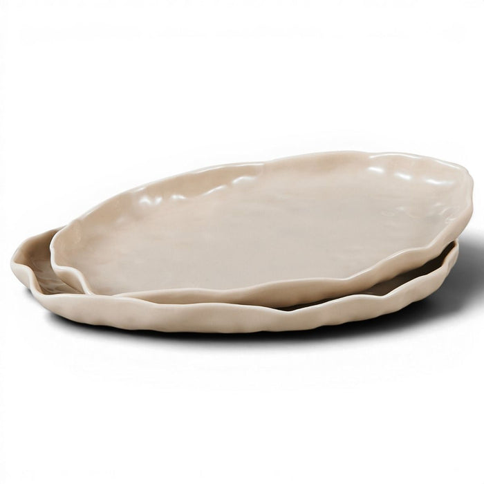 BRICARD PORCELAIN ANGLES SCHALENSET 24,3 CM | TAUPE 2-DELIG
