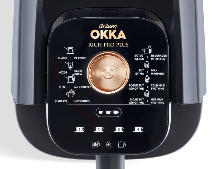 ARZUM Arzum OKKA Rich Spin Pro Turkse koffiemachine met waterreservoir copperkleur