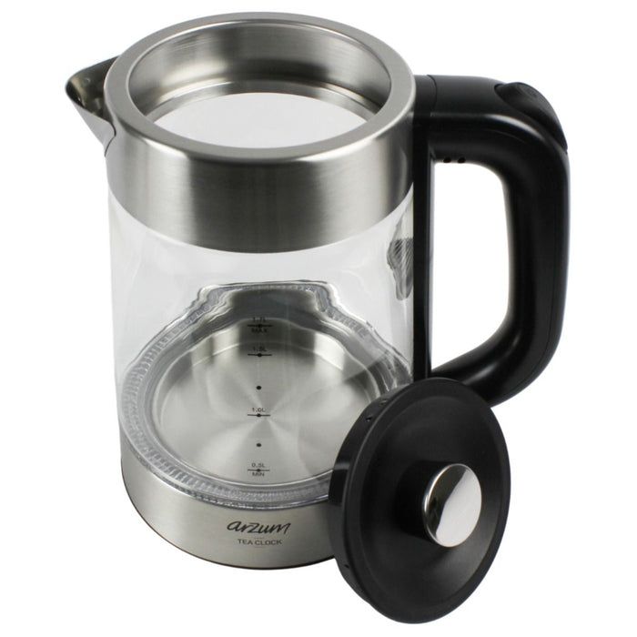 ARZUM ARZUM TEA CLOCK GLAZEN ELEKTRISCHE THEEPOT - Waterkoker en Theepot in 1