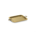 BACARDI POLISHED BRASS SERVING TRAY - GOLD - 18 IN