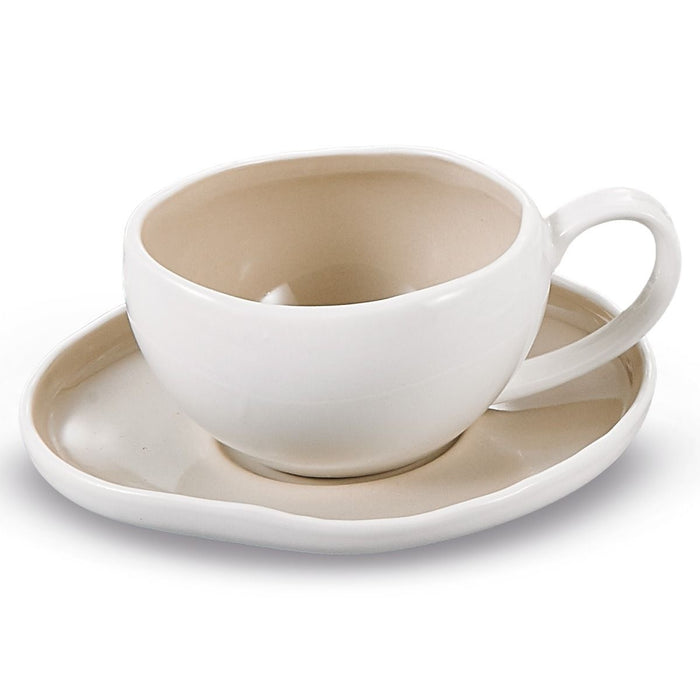 BRICARD PORCELAIN Barles / Cupido Beige Koffieset 12 Delig | 6 Persoons