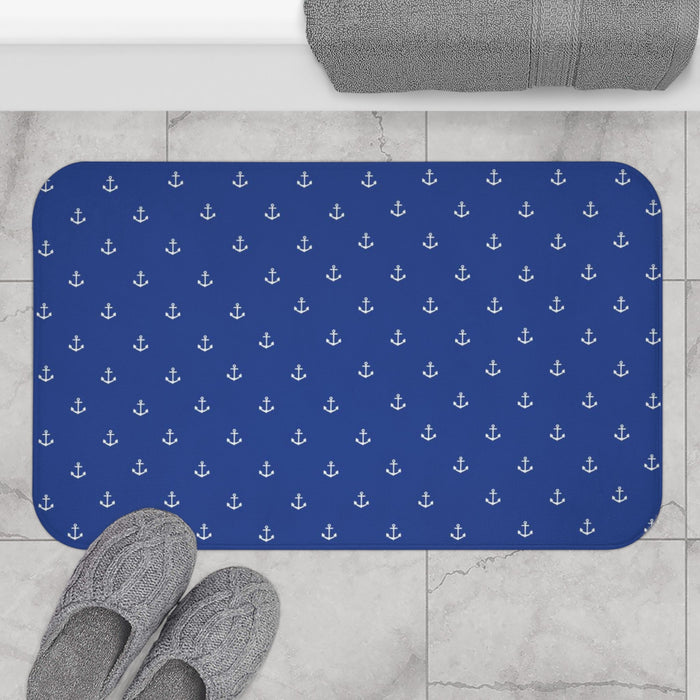 Blue Anchor Bath Mat