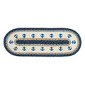 Blue Anchors Oval Table Runner