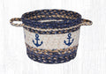 Blue Anchors Printed Utility Basket