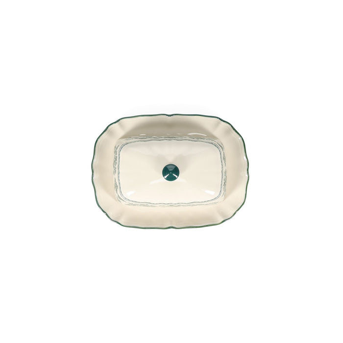 S|P Collection Boterpot 20x14,5xH8,5cm green Cyril