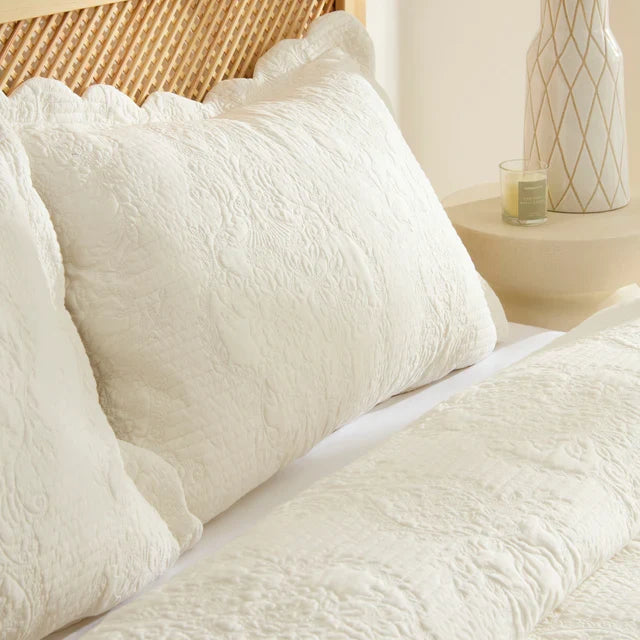 KARACA Camille Sprei Set Ecru 230x240 cm + 2 (50x70 cm)
