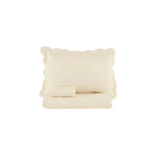 KARACA Camille Sprei Set Ecru 230x240 cm + 2 (50x70 cm)