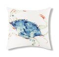 Coastal Daze Crab Throw Pillow