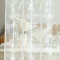 Custom Branches Jacquard Floral Lace Sheer Curtains / Drapes | MIFU Decor