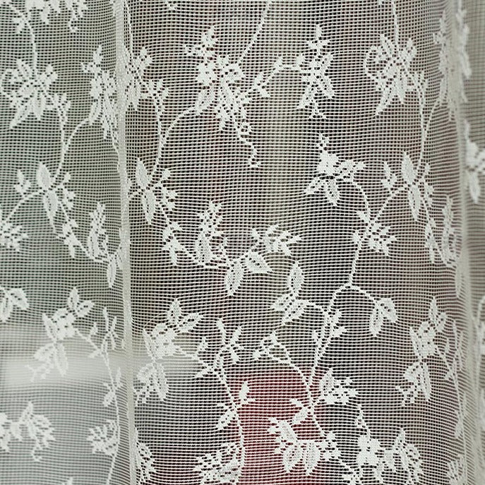 Custom Branches Jacquard Floral Lace Sheer Curtains / Drapes | MIFU Decor