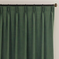 Custom Forest Dark Green Solid Yarn-dyed Room Darkening Curtains / Drapes | MIFU Decor