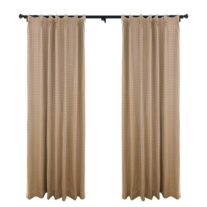 Custom Idyllist 100% Organic Cotton Floral Room Darkening Curtains / Drapes | MIFU Decor