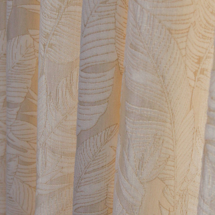 Custom Jungle Floral Jacquard Room Darkening Curtains / Drapes | MIFU Decor