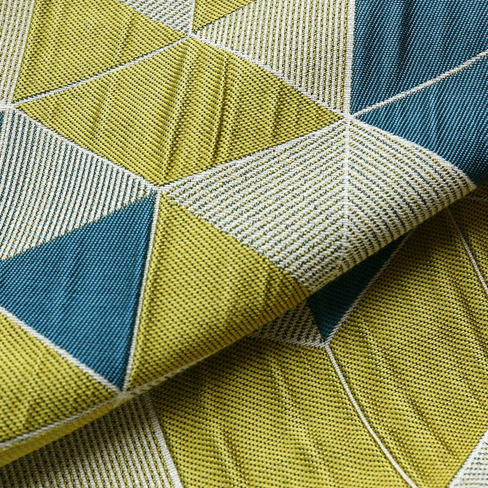 Custom Lemon Geometric Jacquard Curtains / Drapes | MIFU Decor