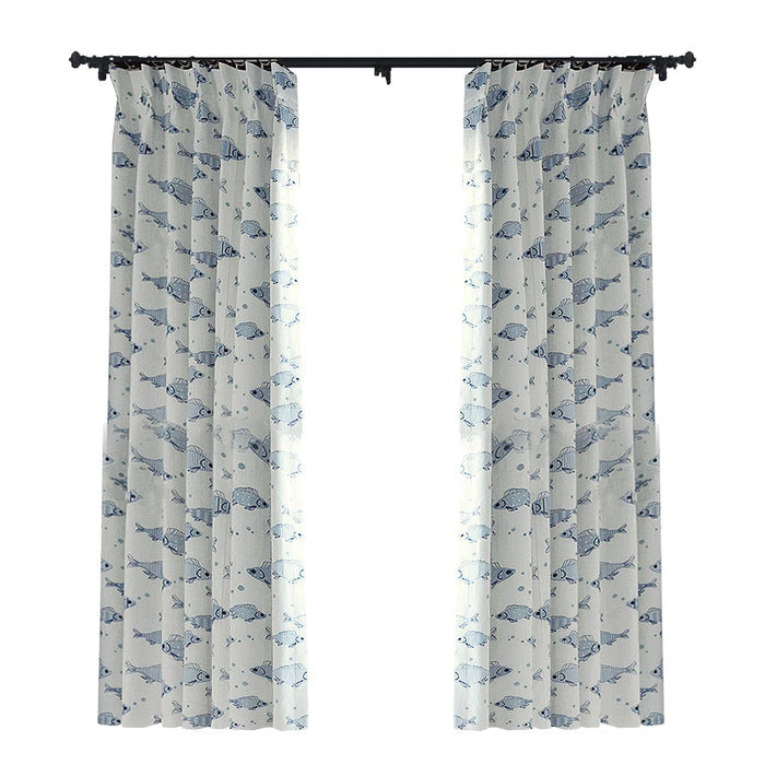 Custom Nemo Kids Embroidered Room Darkening Curtains / Drapes | MIFU Decor