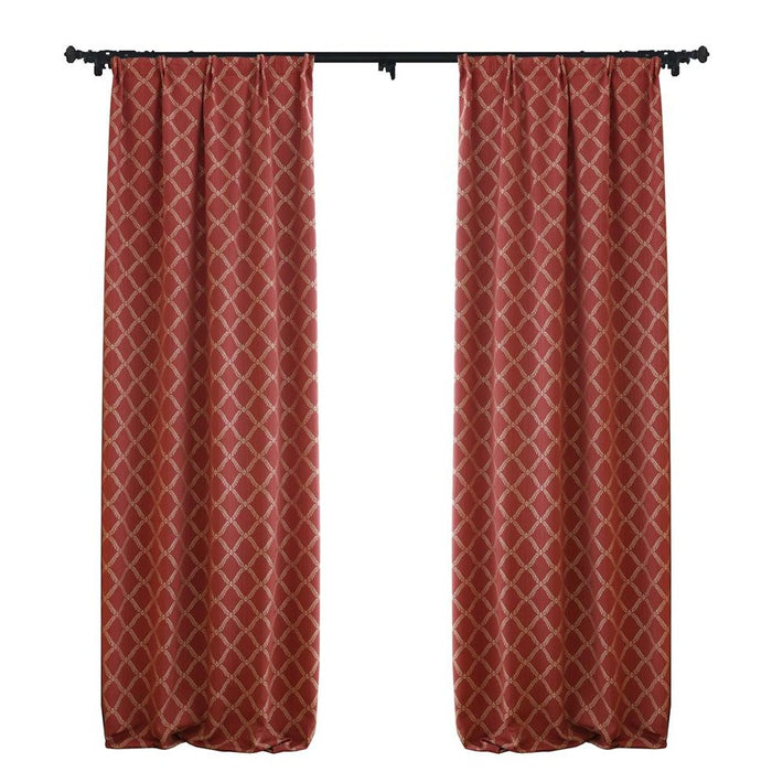 Custom Peace Double-Sided Jacquard Room Darkening Curtains / Drapes | MIFU Decor