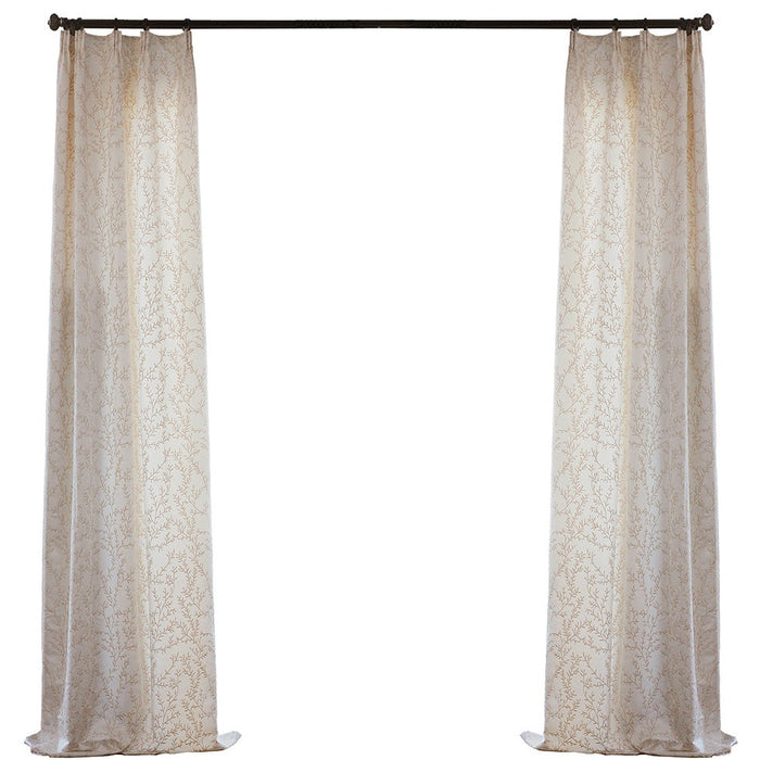 Custom Rosalind Luxurious Silky Chinoiserie Embroidered Curtains / Drapes | MIFU Decor