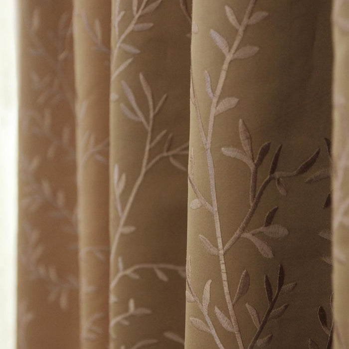 Custom Rosalind Luxurious Silky Chinoiserie Embroidered Curtains / Drapes | MIFU Decor