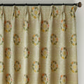 Custom Wreath Floral Jacquard Room Darkening Curtains / Drapes | MIFU Decor