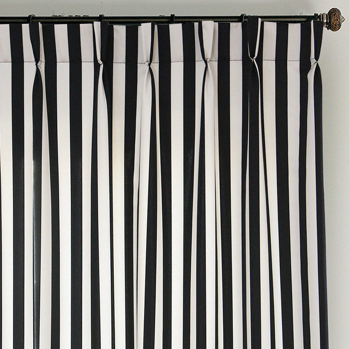 Custom Zebra Black & White Striped Curtains / Drapes | MIFU Decor