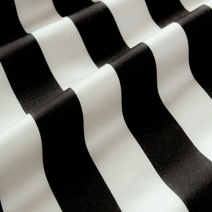 Custom Zebra Black & White Striped Curtains / Drapes | MIFU Decor