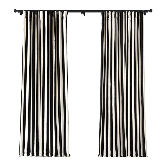 Custom Zebra Black & White Striped Curtains / Drapes | MIFU Decor
