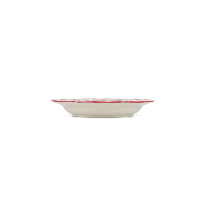 S|P Collection Diep bord 23/17xH4cm burgundy Cyril