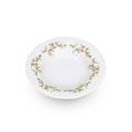 BonBistro Diep bord 23,5/14xH4cm brown flower Retro