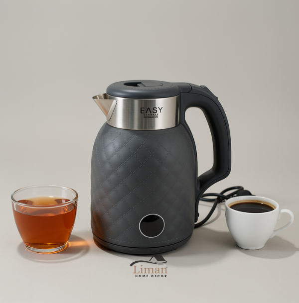 LimanOnline.com - Liman Home Decor Easy Diamond Waterkoker Cream / Grijs / Zwart