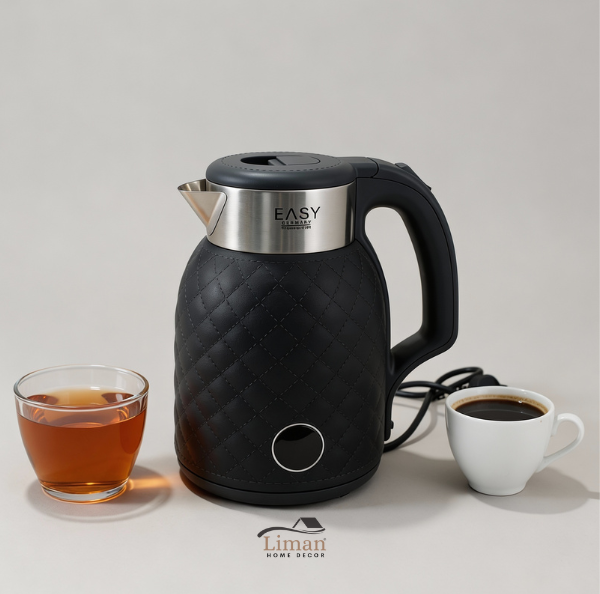 LimanOnline.com - Liman Home Decor Easy Diamond Waterkoker Cream / Grijs / Zwart