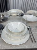 BonBistro Elva serviesset 16 delig | 4 Persoons Wit