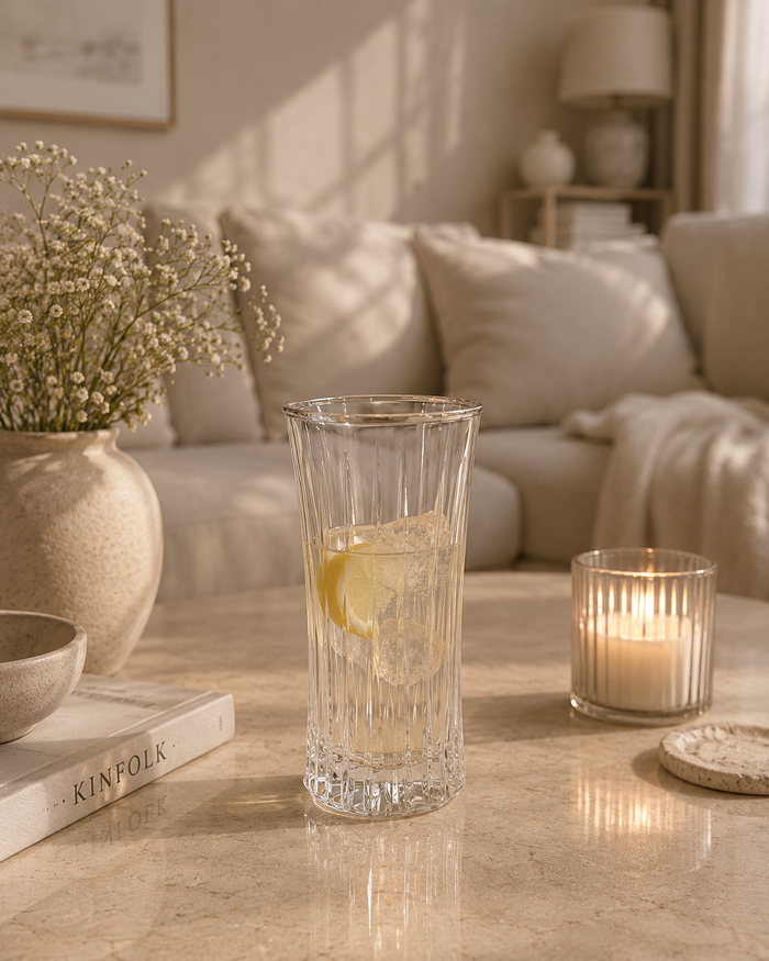 LimanOnline.com - Liman Home Decor Exclusief Isik Transparant Longdrink glas | 6 Delig
