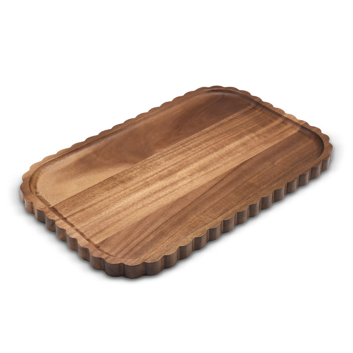 LIV FLORI Acaciahouten serveerschaal - 39×25 cm