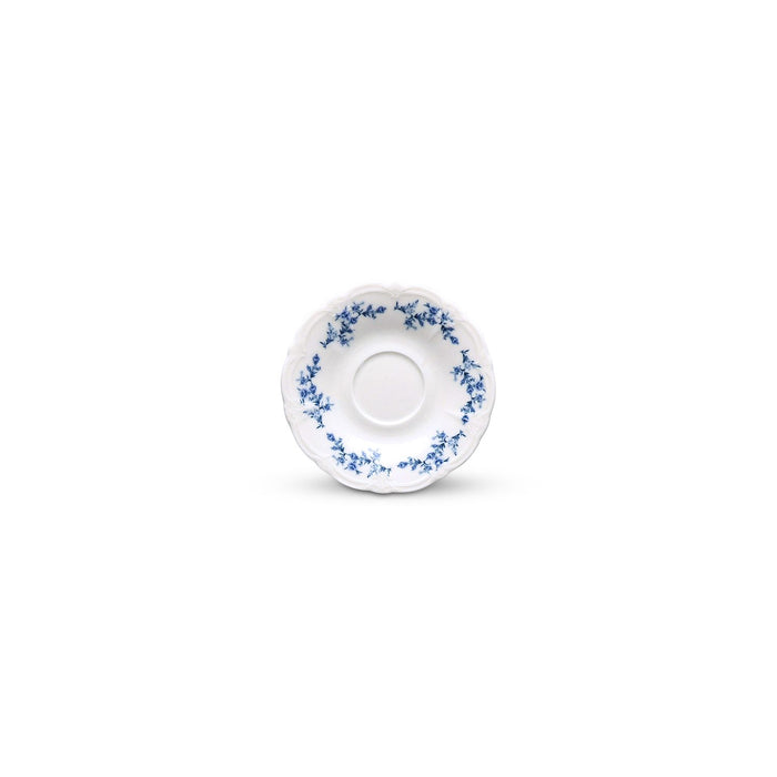 Flower Retro Blue Espresso- / mokkaset 12-Delig | 6-Persoons