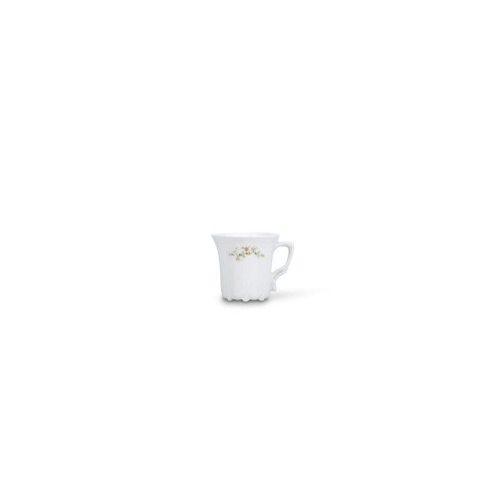 Flower Retro Brown Espresso- / mokkaset 12-Delig | 6-Persoons