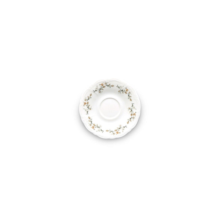 Flower Retro Brown Espresso- / mokkaset 12-Delig | 6-Persoons