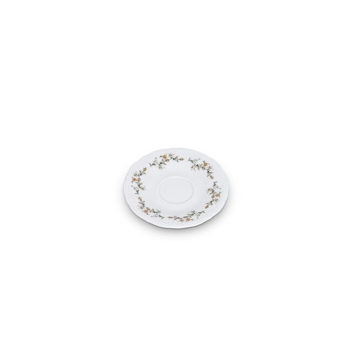 Flower Retro Brown Espresso- / mokkaset 12-Delig | 6-Persoons