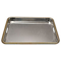 FUGURATO FUGURATO DIENBLAD RECHTHOEK | ZILVER-GOUD 50X36 CM